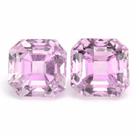 8.01 Ct.Tw.Total Carat Weight Kunzite Pair from Afghanistan Video