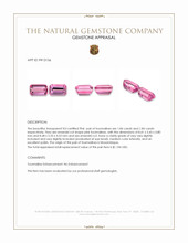 3.68 Ct.Tw.Total Carat Weight Pink Tourmaline Pair from Mozambique Appraisal