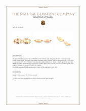 6.37 Ct.Tw.Total Carat Weight Topaz Pair from Ceylon (Sri Lanka) Appraisal