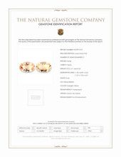6.37 Ct.Tw.Total Carat Weight Orangish Yellow Topaz Pair from Ceylon (Sri Lanka) Scan Report