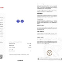 1.89&nbsp;Ct.Tw.Total Carat Weight Tanzanite Pair from Tanzania Scan Report