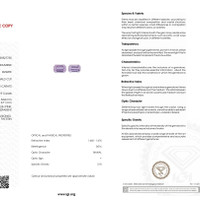 4.33 Ct.Tw.Total Carat Weight Kunzite Pair from Afghanistan Scan Report