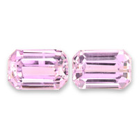 4.33 Ct.Tw.Total Carat Weight Kunzite Pair from Afghanistan Video