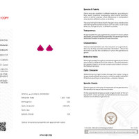 2.92 Ct.Tw.Total Carat Weight Rubellite Tourmaline Pair from Brazil Scan Report