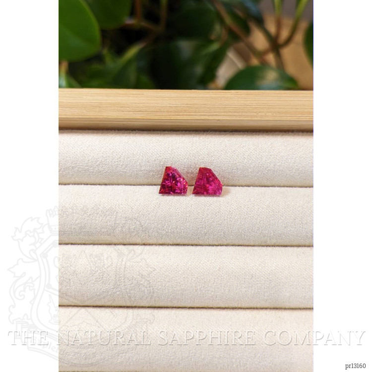 2.92 Ct.Tw. Rubellite Tourmaline Pair from Brazil