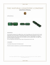4.97 Ct.Tw.Total Carat Weight Green Tourmaline Pair from Mozambique Appraisal