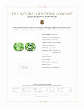 1.91 Ct.Tw.Total Carat Weight Tsavorite Garnet Pair from Tanzania Scan Report