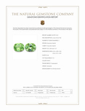 1.91 Ct.Tw.Total Carat Weight Tsavorite Garnet Pair from Tanzania Scan Report