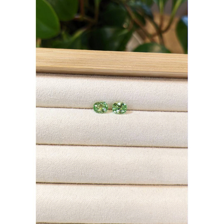 1.91 Ct.Tw. Tsavorite Garnet Pair from Tanzania