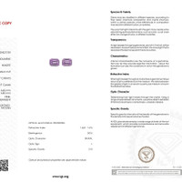 8.67&nbsp;Ct.Tw.Total Carat Weight Kunzite Pair from Afghanistan Scan Report