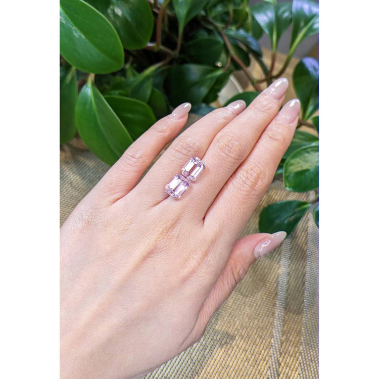 8.67 Ct.Tw. Kunzite Pair from Afghanistan