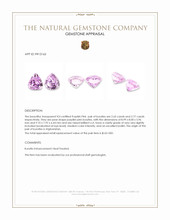 5.42 Ct.Tw.Total Carat Weight Purplish Pink Kunzite Pair from Afghanistan Appraisal