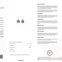 5.42&nbsp;Ct.Tw.Total Carat Weight Kunzite Pair from Afghanistan Scan Report