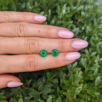 2.79&nbsp;Ct.Tw.Total Carat Weight Emerald Pair from Zambia Life Style