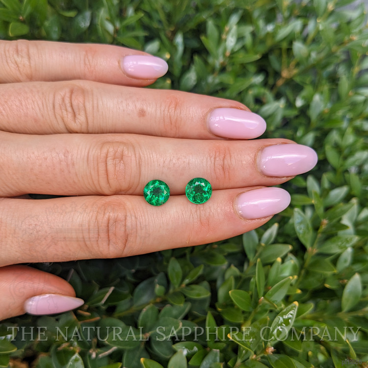 2.79 Ct.Tw. Emerald Pair from Zambia
