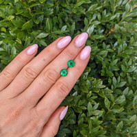 2.79&nbsp;Ct.Tw.Total Carat Weight Emerald Pair from Zambia Life Style