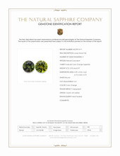 1.89 Ct.Tw.Total Carat Weight Color Change Sapphire Pair from Ceylon (Sri Lanka) Scan Report