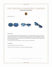 1.43&nbsp;Ct.Tw.Total Carat Weight Aquamarine Pair from Brazil Appraisal