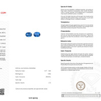 1.43 Ct.Tw.Total Carat Weight Aquamarine Pair from Brazil Scan Report