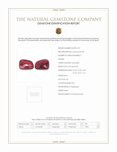 11.91&nbsp;Ct.Tw.Total Carat Weight Rubellite Tourmaline Pair from Brazil Scan Report