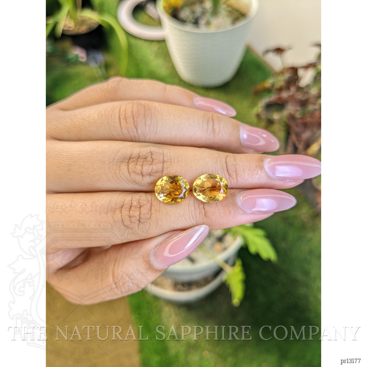 5.72 Ct.Tw. Citrine Pair from Brazil