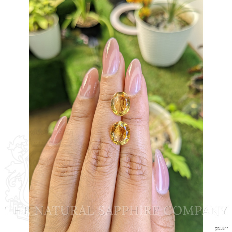 5.72 Ct.Tw. Citrine Pair from Brazil