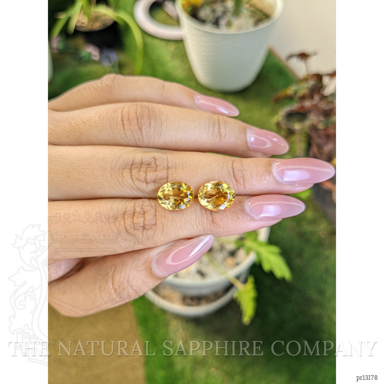 5.85 Ct.Tw. Citrine Pair from Brazil