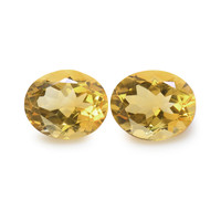 6.66 Ct.Tw. Oval Citrine Pair