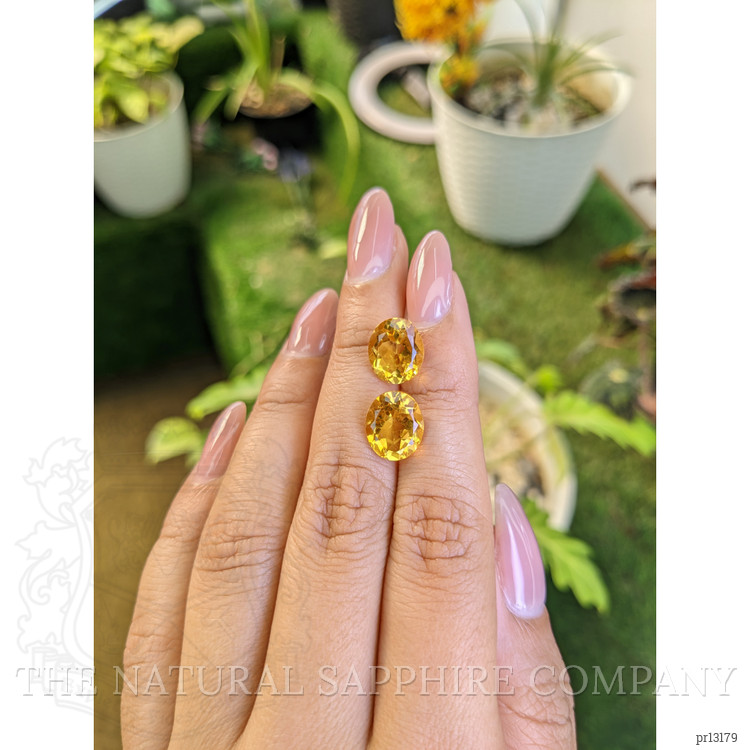 6.66 Ct.Tw. Citrine Pair from Brazil