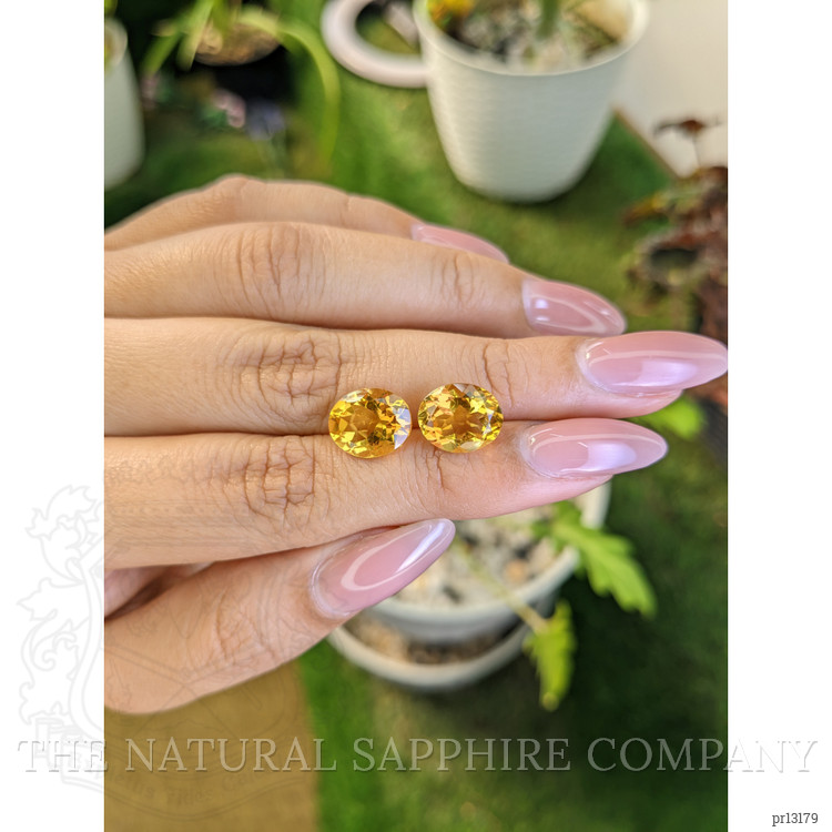 6.66 Ct.Tw. Citrine Pair from Brazil