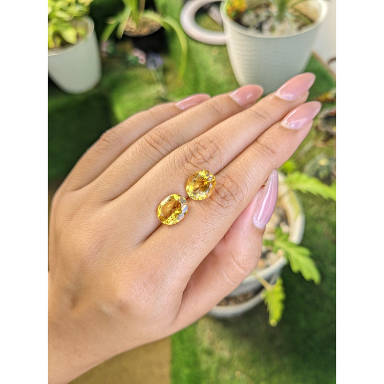 6.14 Ct.Tw. Citrine Pair from Brazil