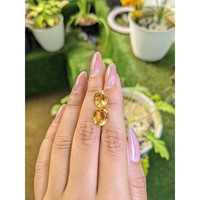 6.14 Ct.Tw.Total Carat Weight Citrine Pair from Brazil Life Style