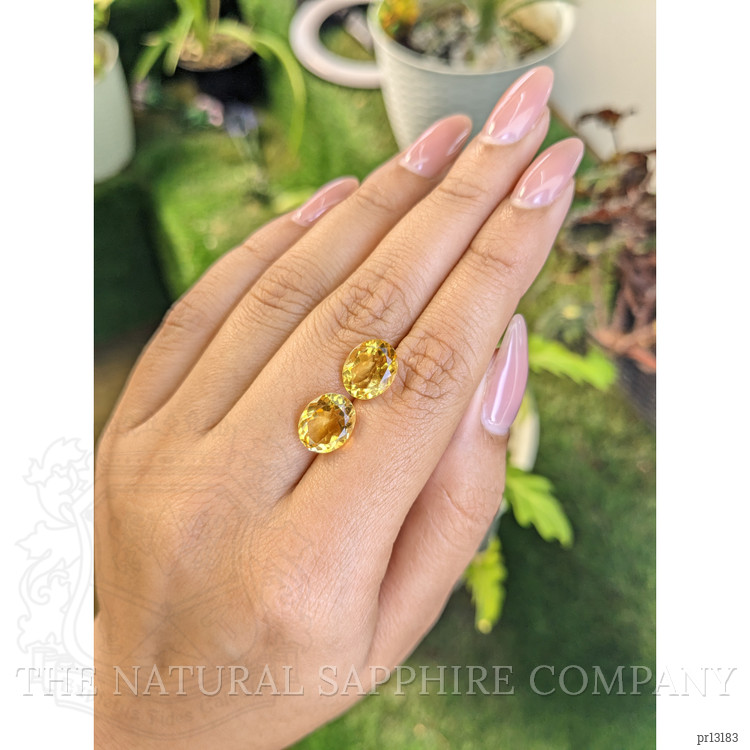 5.49 Ct.Tw. Citrine Pair from Brazil