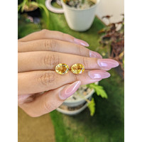 5.49 Ct.Tw.Total Carat Weight Citrine Pair from Brazil Life Style