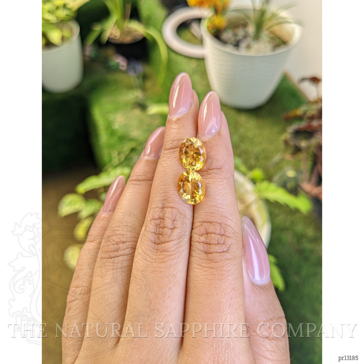 5.70 Ct.Tw. Citrine Pair from Brazil
