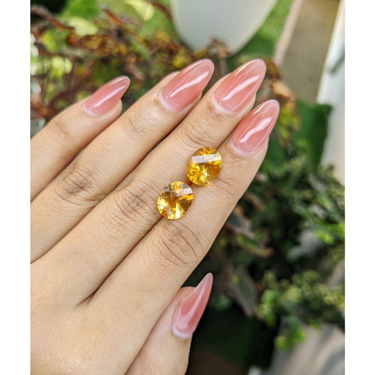 5.80 Ct.Tw. Citrine Pair from Brazil