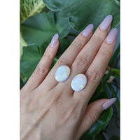 14.07&nbsp;Ct.Tw.Total Carat Weight Cabochon Opal Pair from Australia Life Style