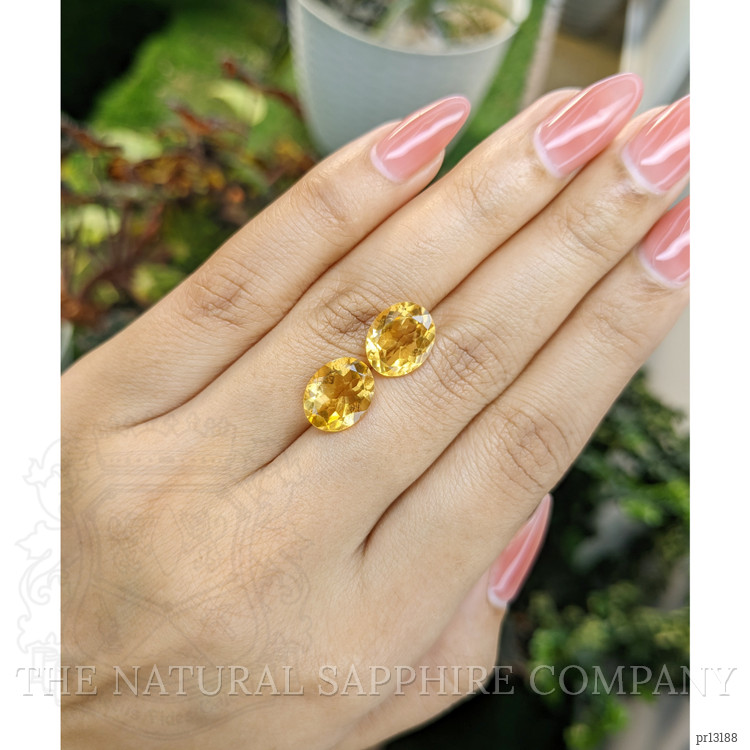 6.24 Ct.Tw. Citrine Pair from Brazil