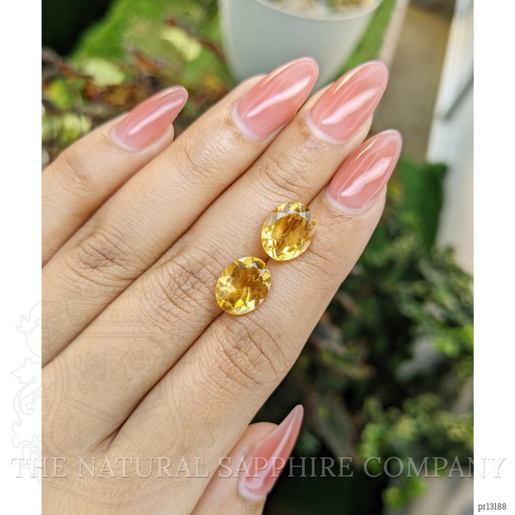 6.24 Ct.Tw. Citrine Pair from Brazil