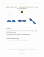 2.77 Ct.Tw.Total Carat Weight Multi Color Opal Pair from Australia Appraisal