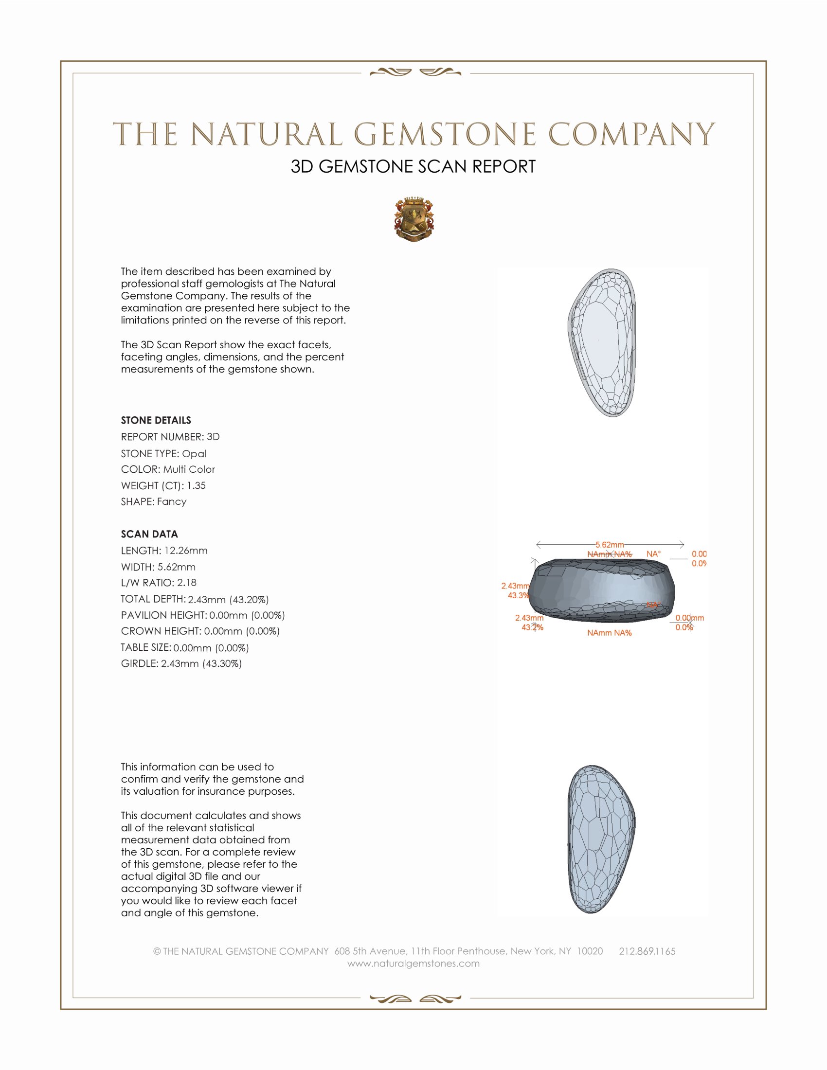 2.77 Ct.Tw. Opal Pair from Australia