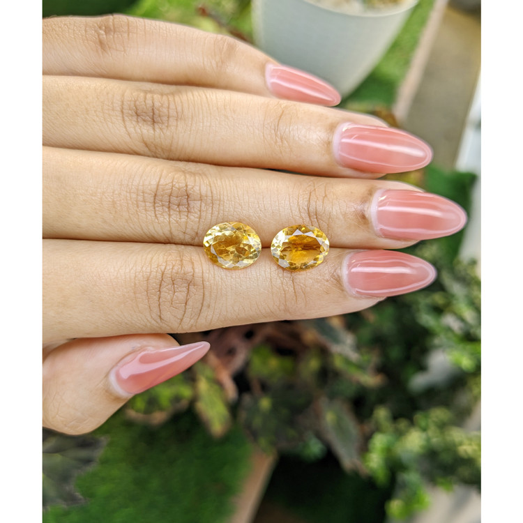 5.19 Ct.Tw. Citrine Pair from Brazil