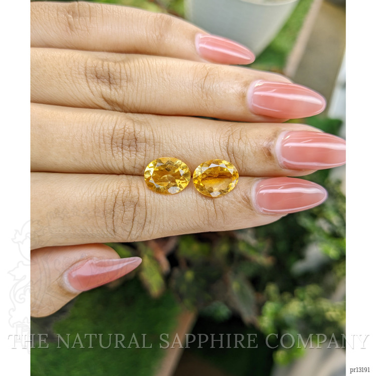 5.74 Ct.Tw. Citrine Pair from Brazil