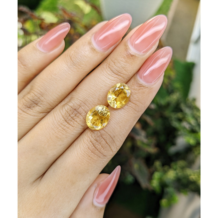 6.70 Ct.Tw. Citrine Pair from Brazil