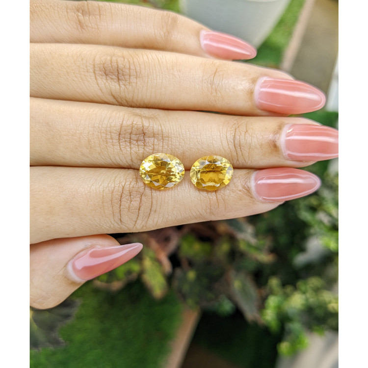 6.70 Ct.Tw. Citrine Pair from Brazil