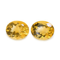 6.86 Ct.Tw. Oval Citrine Pair