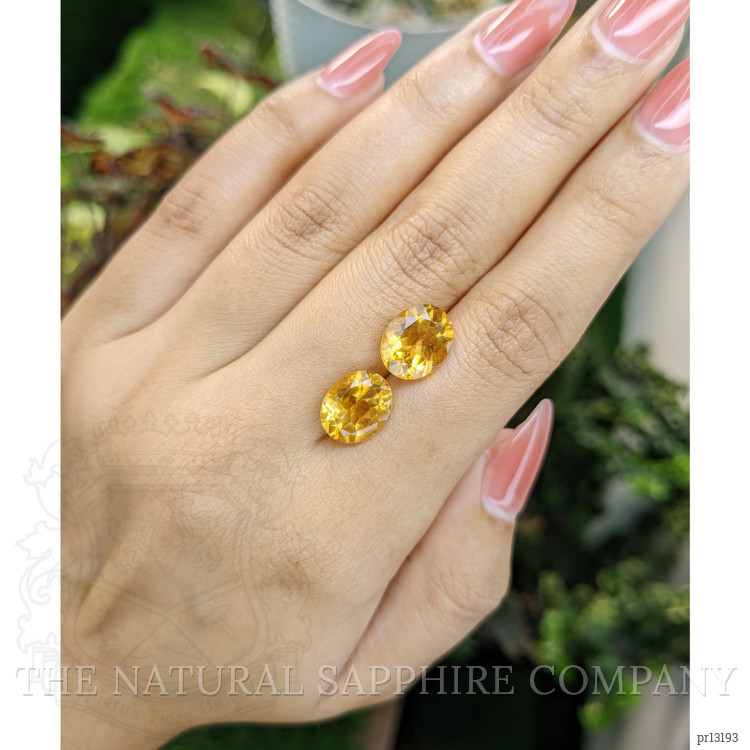 6.86 Ct.Tw. Citrine Pair from Brazil