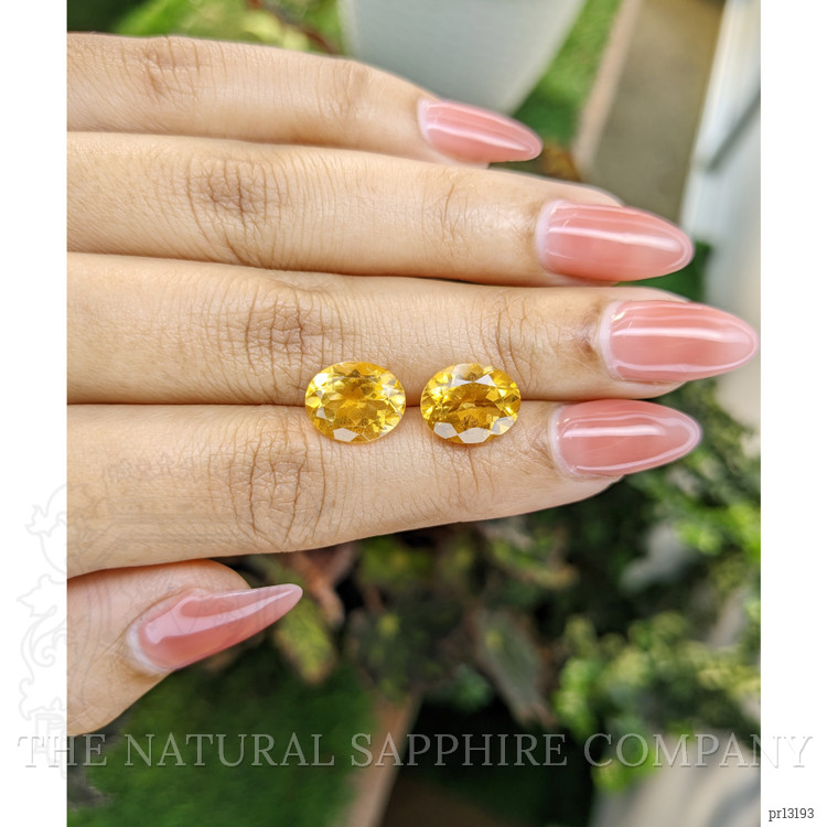 6.86 Ct.Tw. Citrine Pair from Brazil