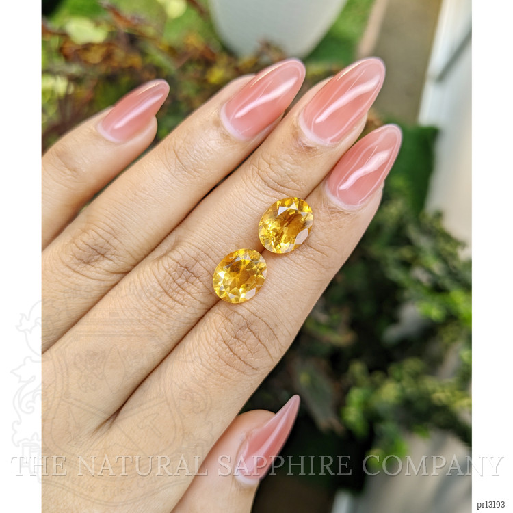 6.86 Ct.Tw. Citrine Pair from Brazil