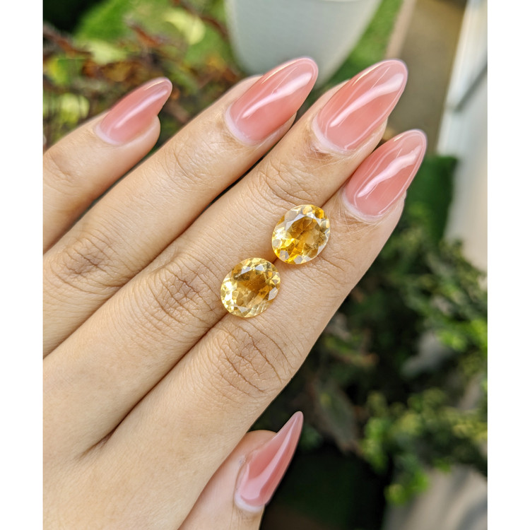 6.20 Ct.Tw. Citrine Pair from Brazil
